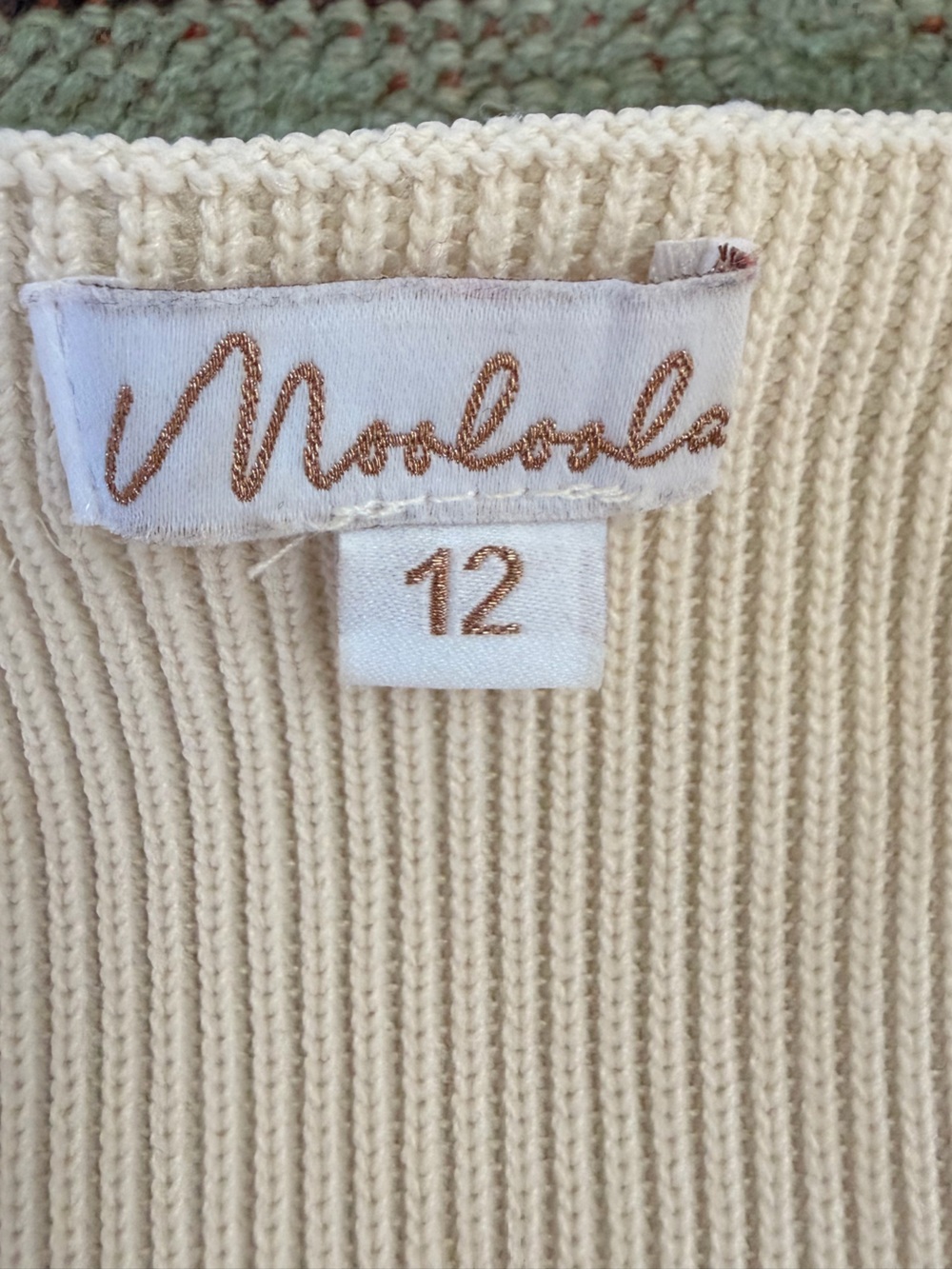 Cream Ribbed Knit Top - Picture 2 of 2